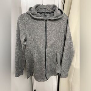 Eddie Bauer Gray Zip-Up Hoodie, SIZE MEDIUM